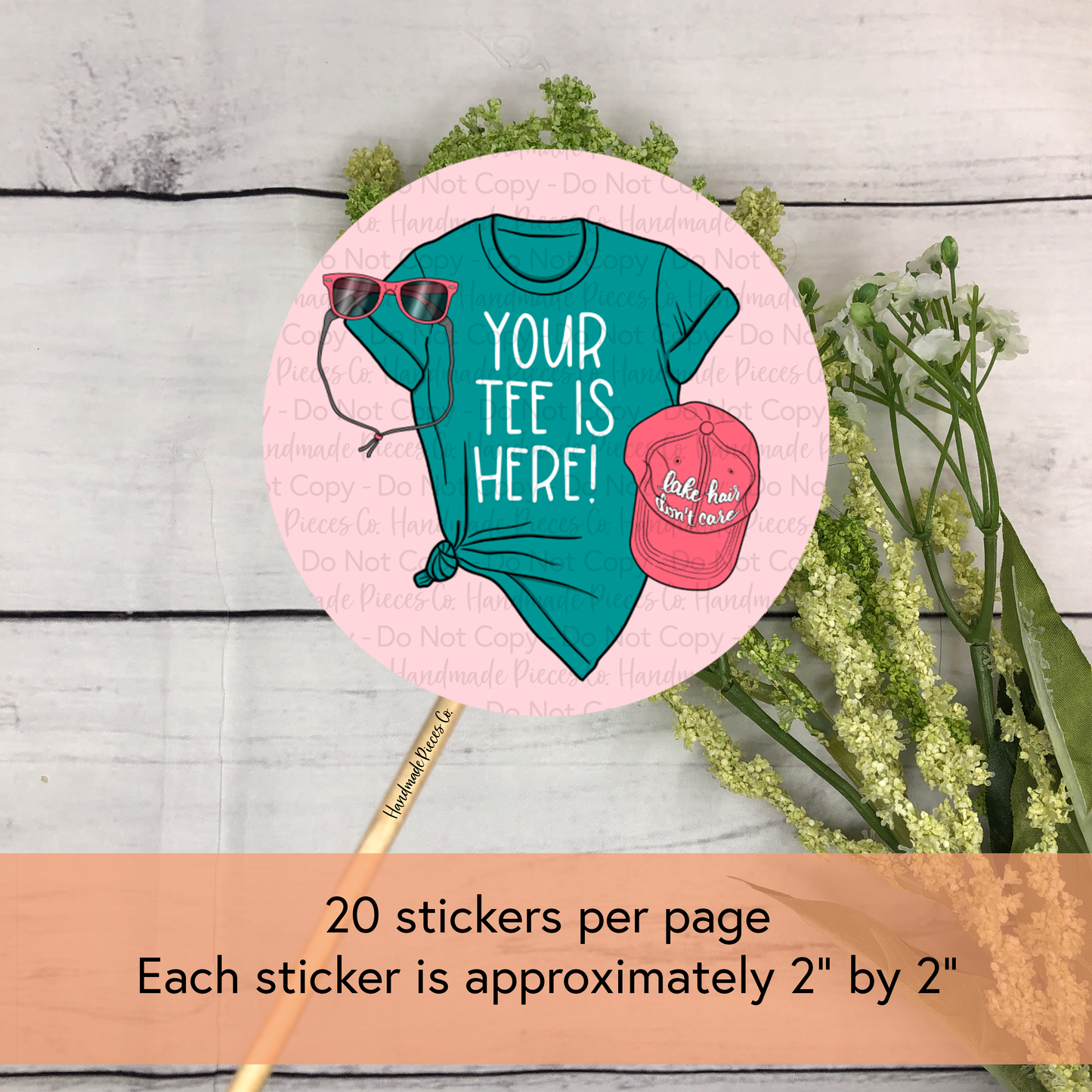 Your Tee is Here! - Packaging Sticker, Lake Life Theme