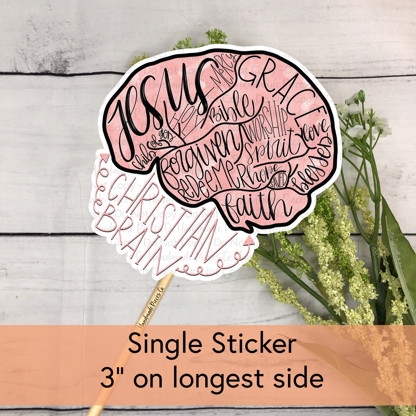 Christian Brain - Vinyl Sticker