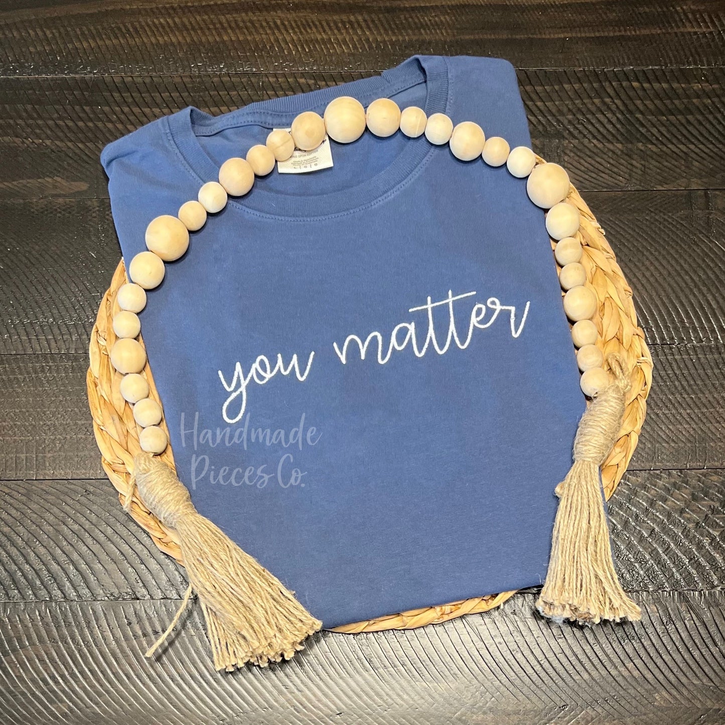 Sample Collection - You Matter Embroidered Tee - Size Adult Large