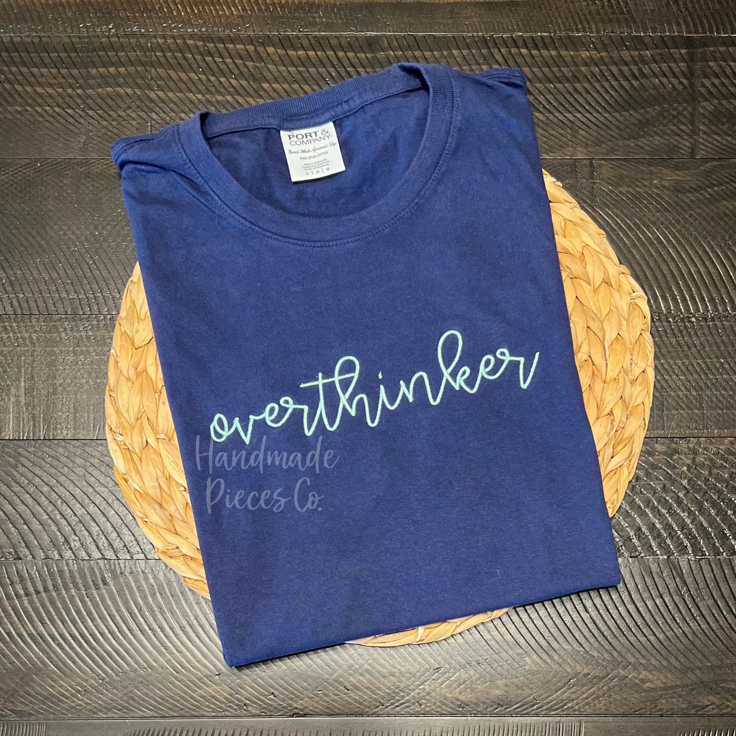 Sample Collection - Overthinker Embroidered Tee - Size Adult Large