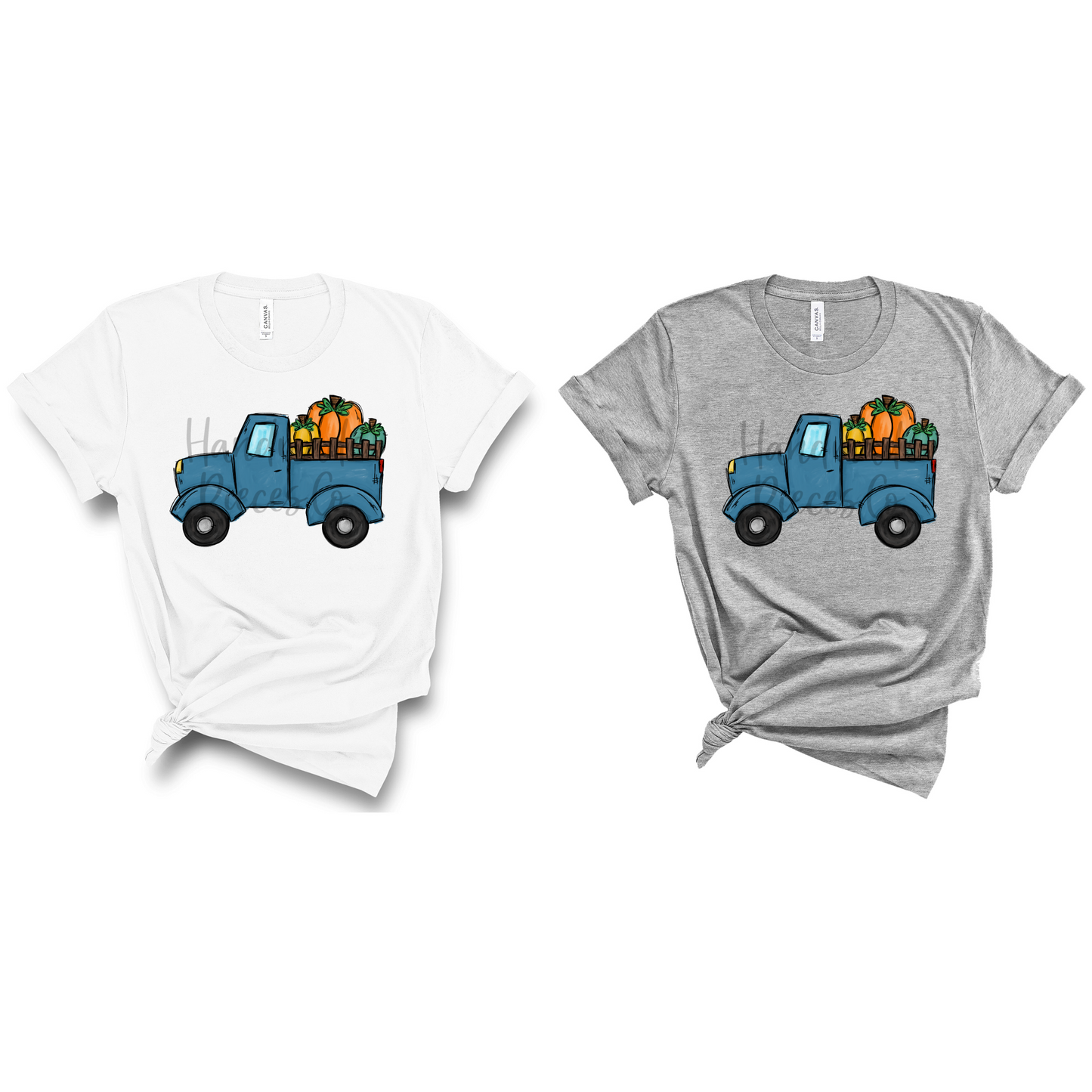 Fall Pumpkin Truck - Sublimation or HTV Transfer
