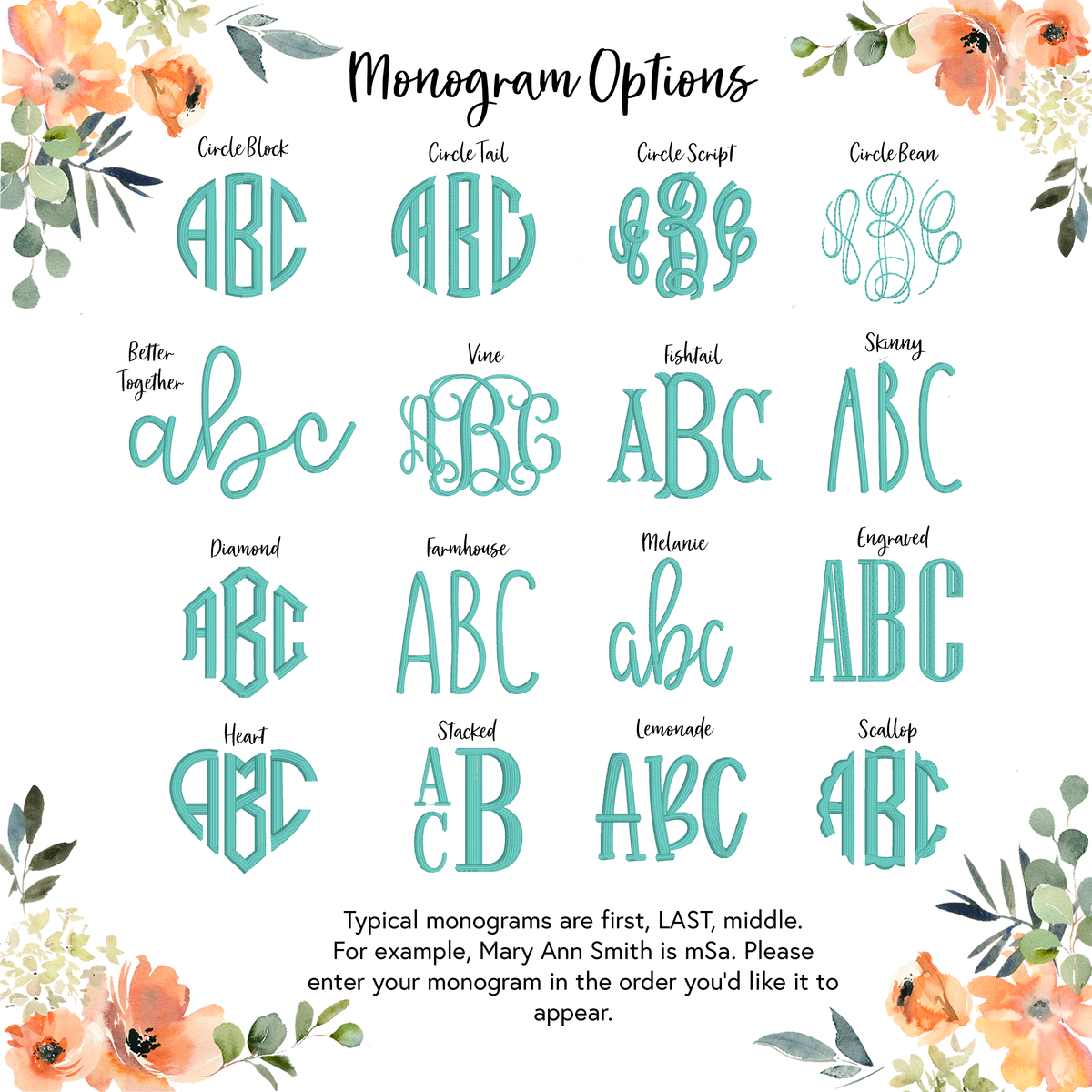 Gingham Pumpkin Monogram Embroidered Garment - Adult