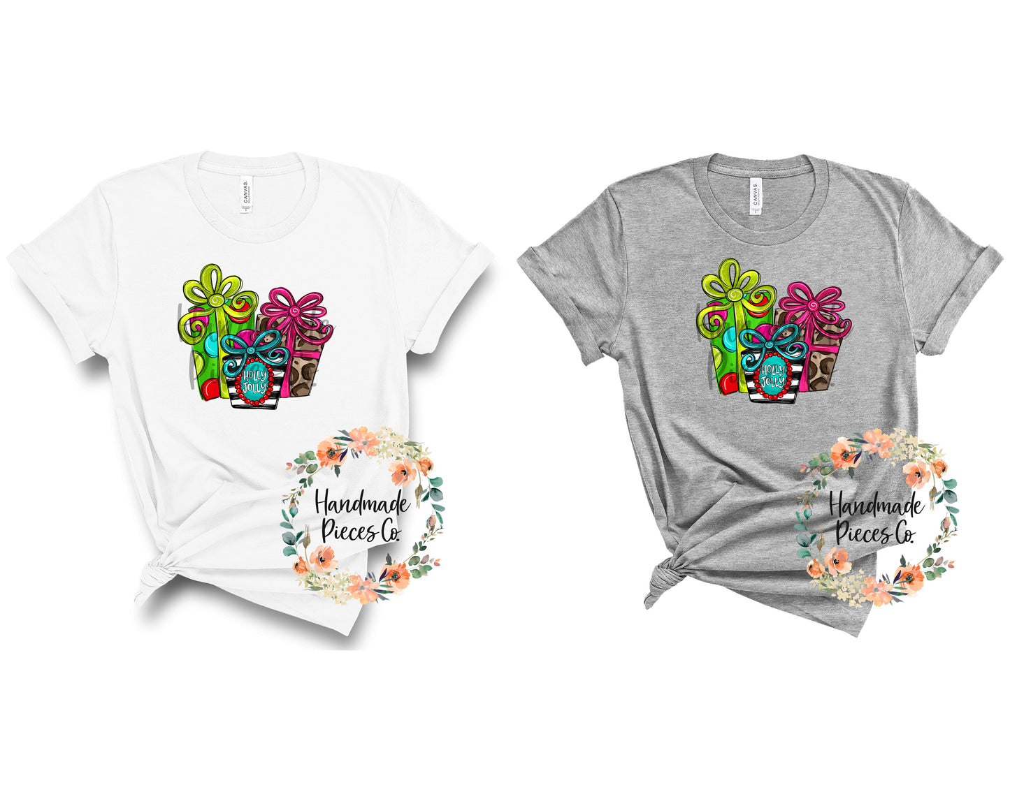 Present Trio, Holly Jolly - Sublimation or HTV Transfer