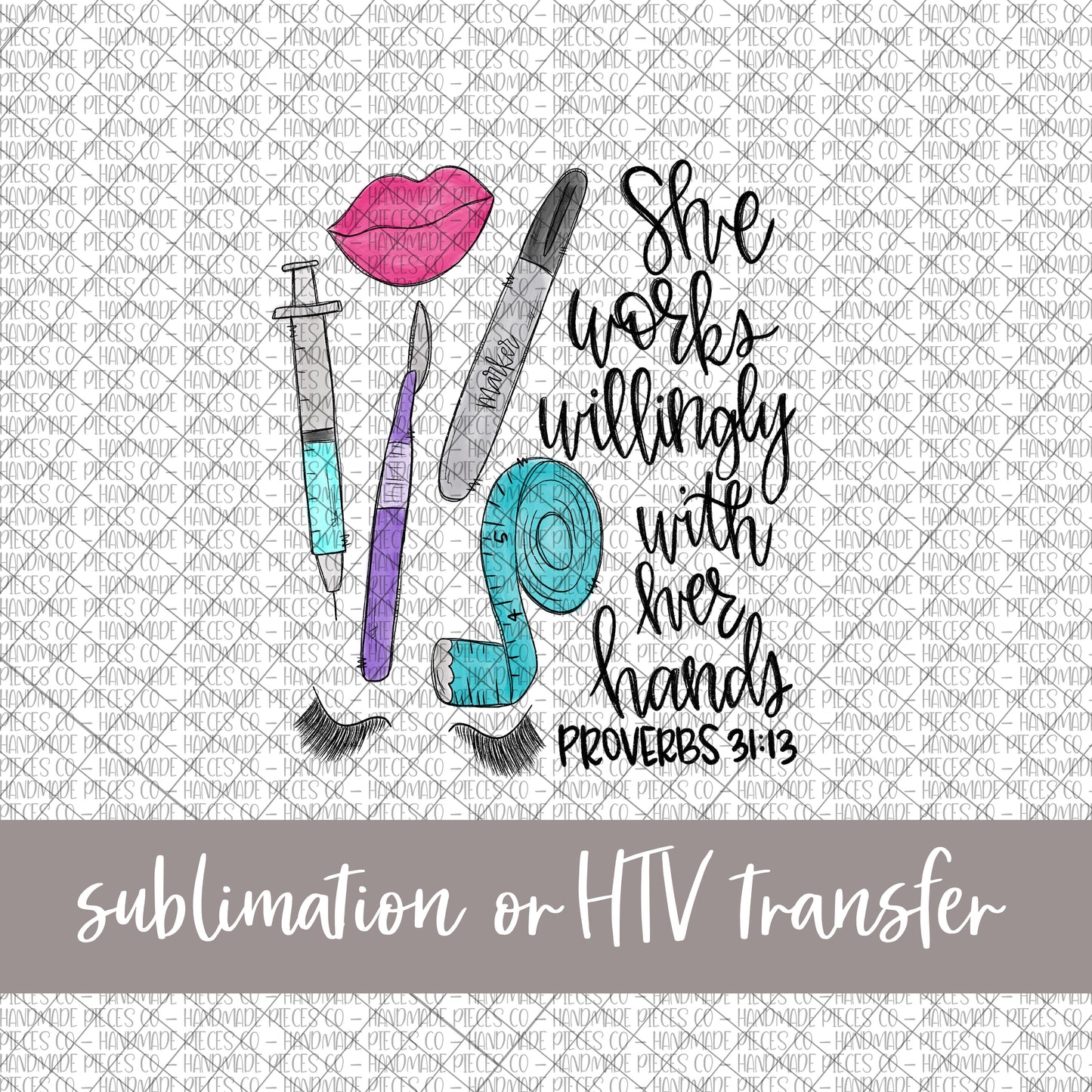 Plastic Surgeon, She Works Willingly - Sublimation or HTV Transfer