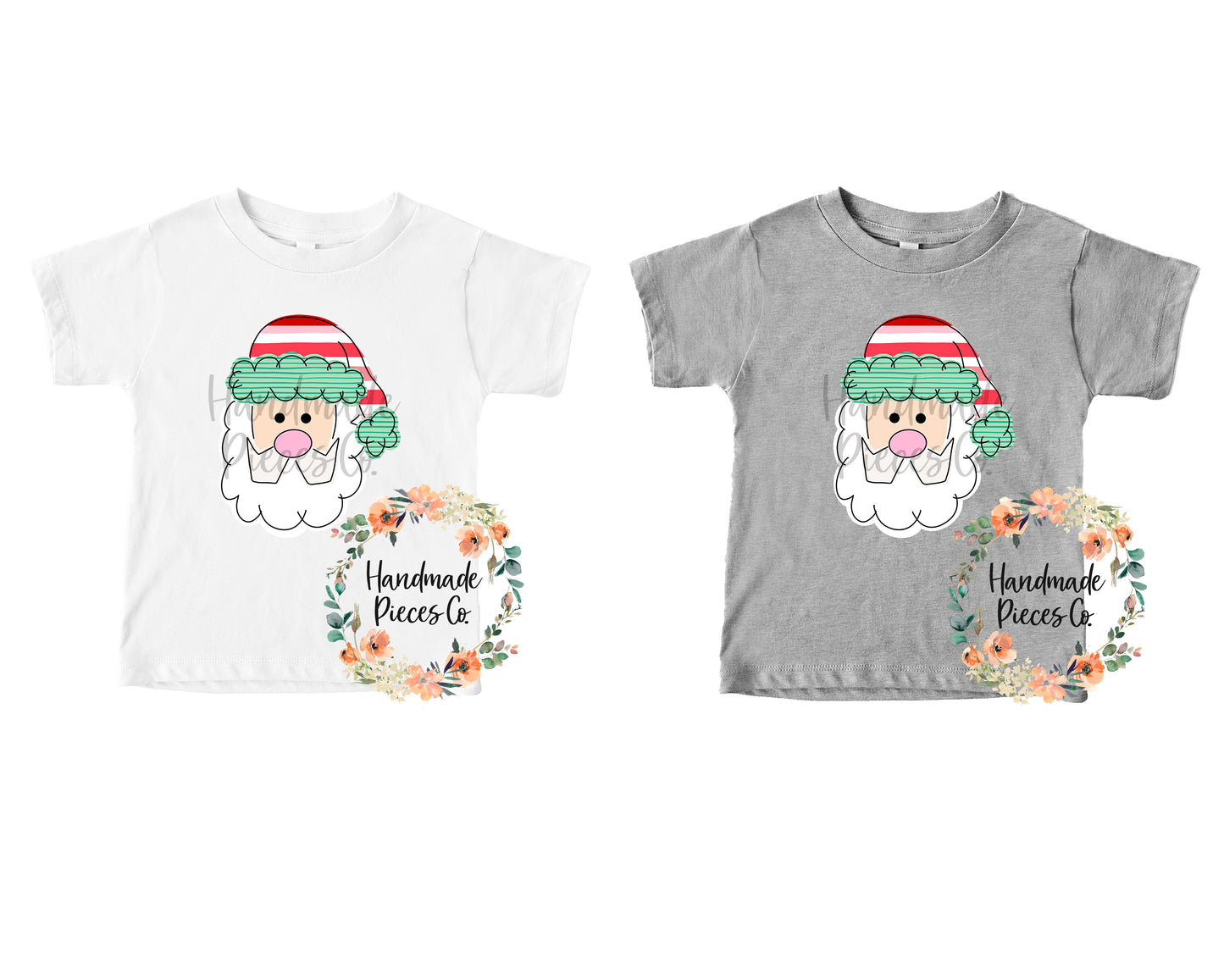 Santa, Striped Hat - Sublimation or HTV Transfer