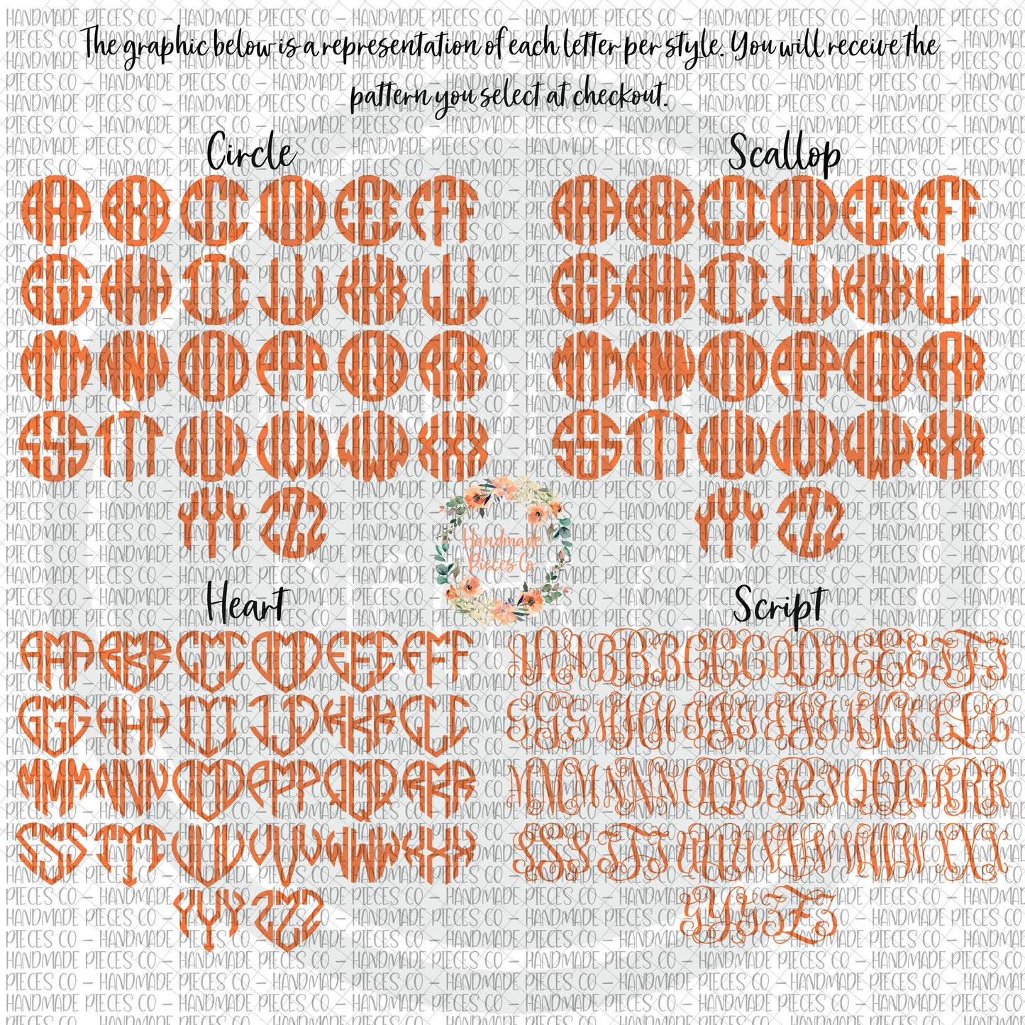 Under the Sea Monogram - Sublimation or HTV Transfer