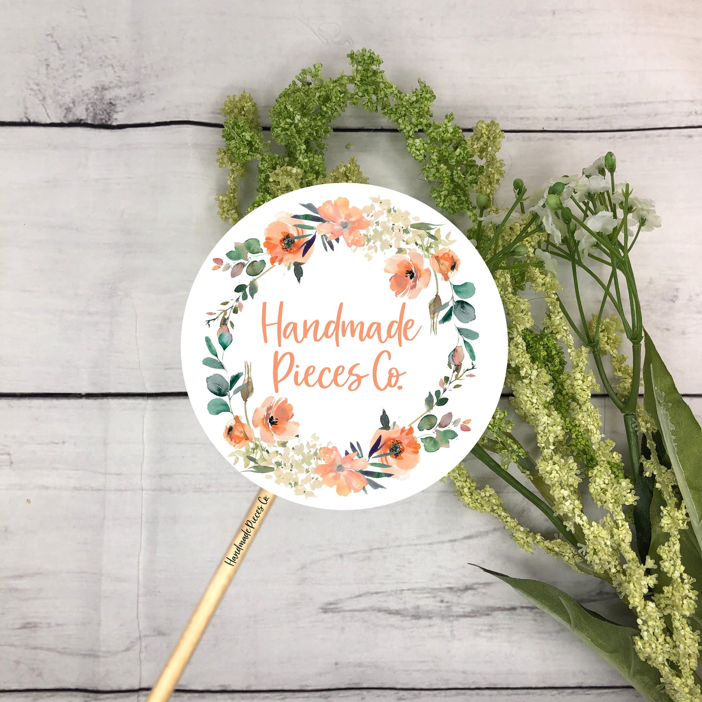 Custom Round Logo Packaging Sticker