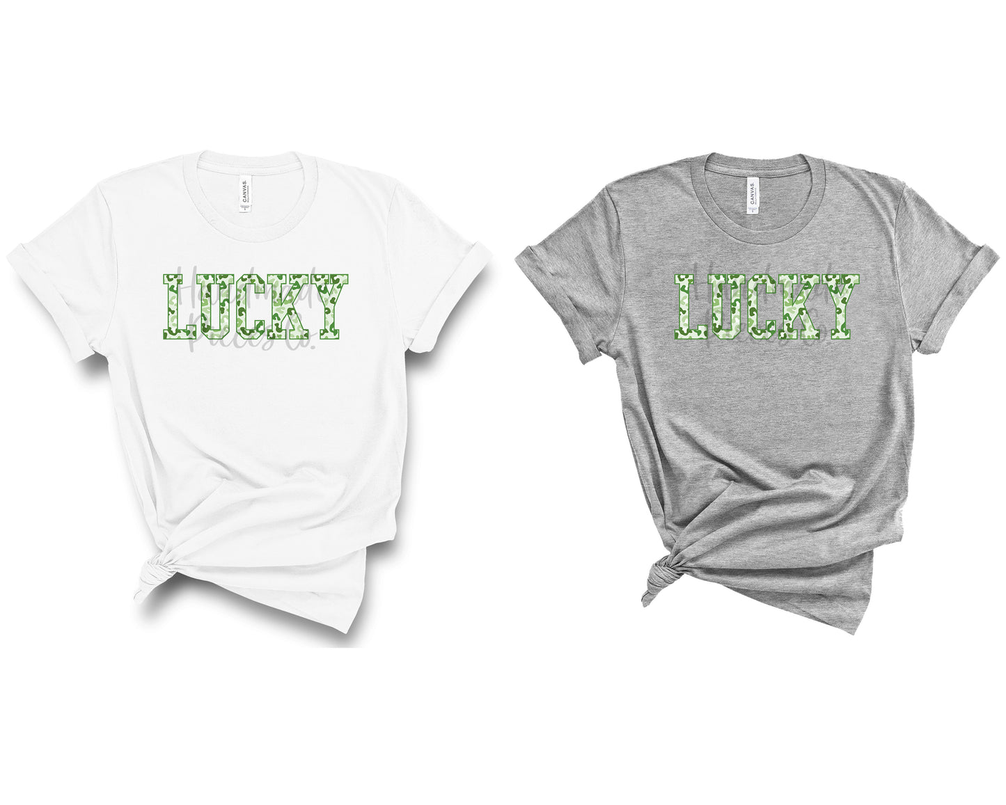 Lucky, Green Leopard Pattern - Sublimation or HTV Transfer