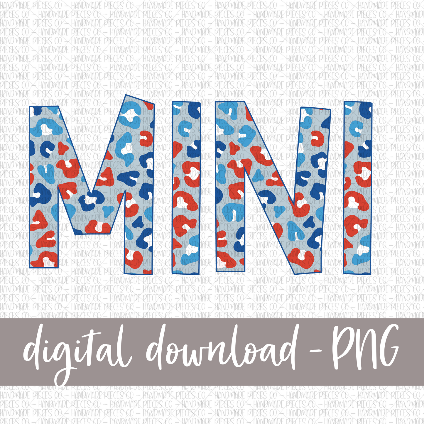 Mini, Leopard Patriotic, Version 1 - Digital Download