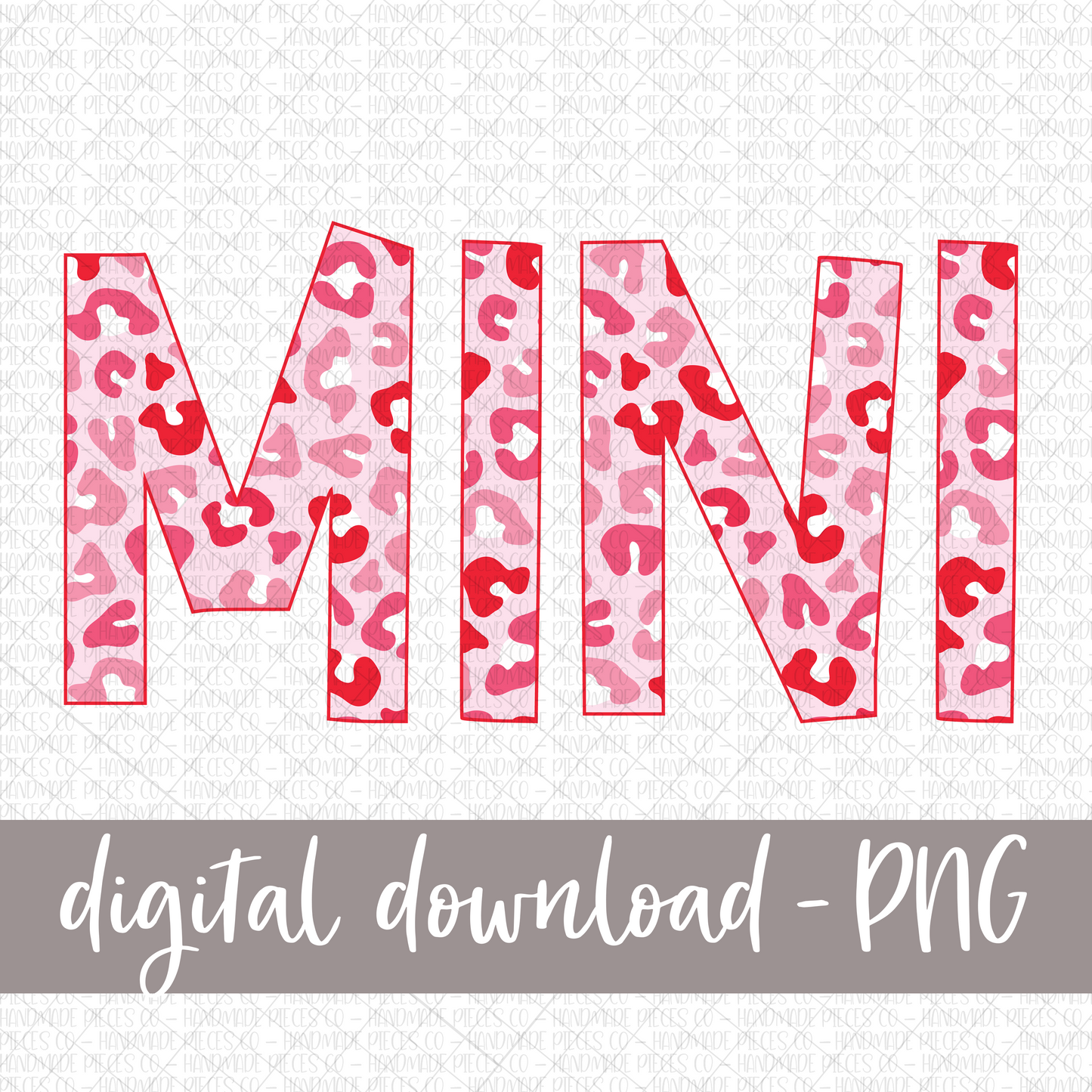 Mini, Pink Leopard - Digital Download