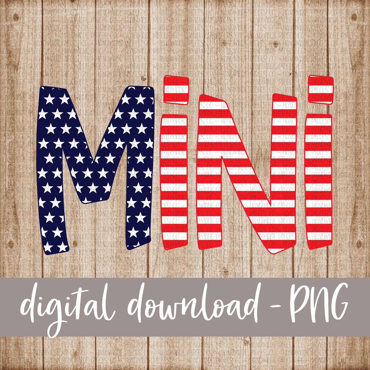 Mini, Stars and Stripes, Version 1 - Digital Download