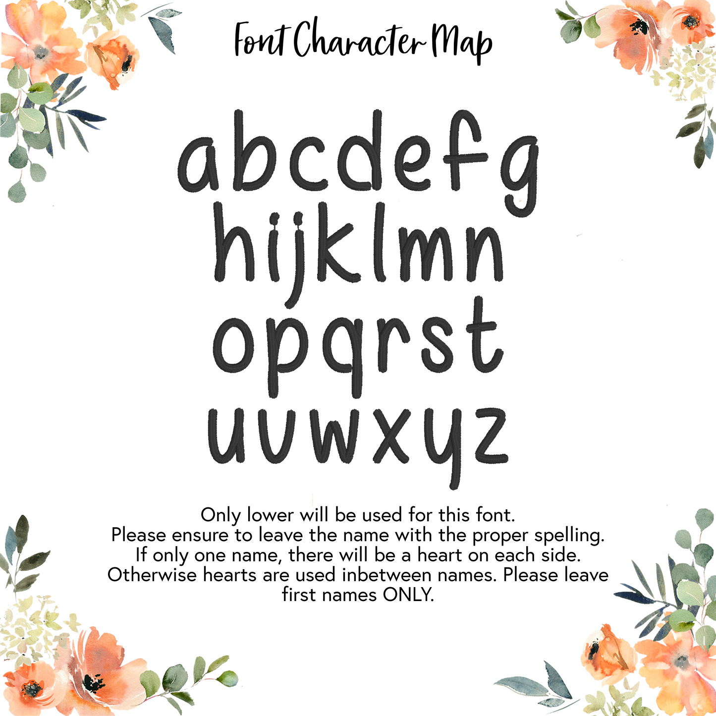 Custom Name Appliqué with Block Names Embroidered Garment - Adult