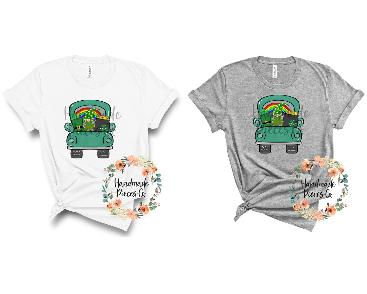 St. Patrick's Day Truck with Gnome - Sublimation or HTV Transfer