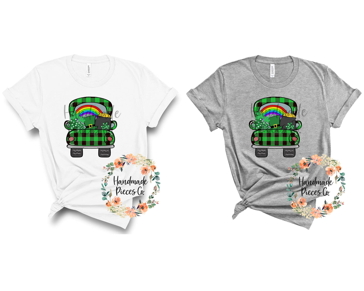 St. Patrick's Day Truck, Plaid - Sublimation or HTV Transfer