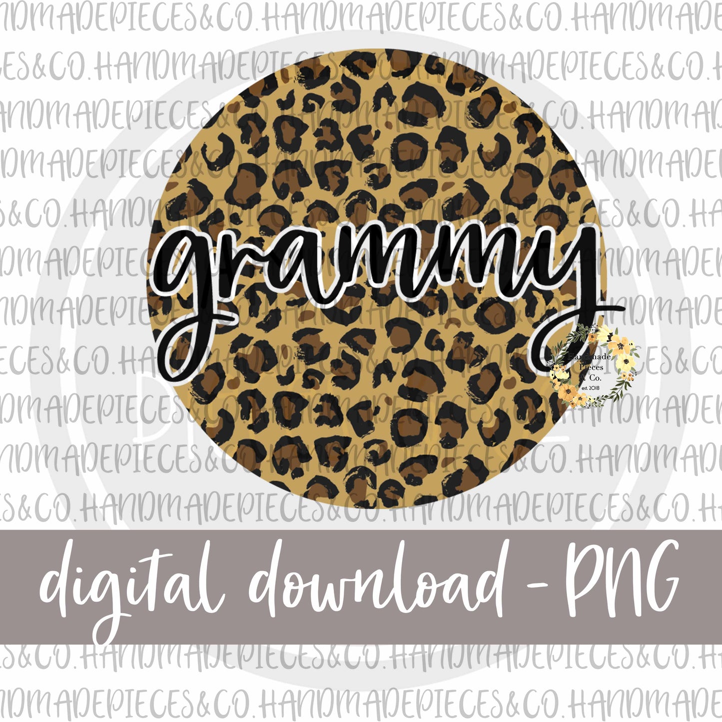 Grammy Round, Leopard - Digital Download