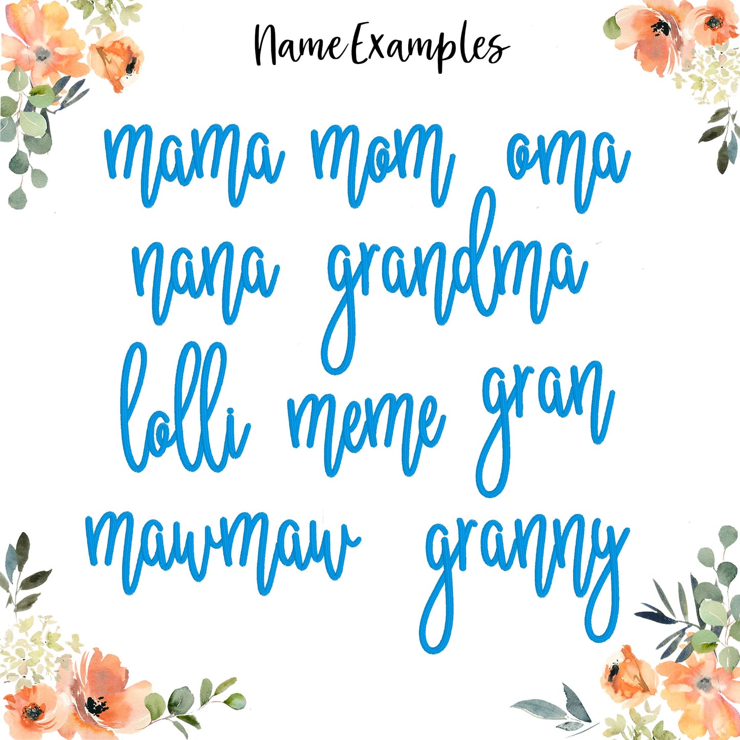 Custom Name Embroidered Garment - Adult