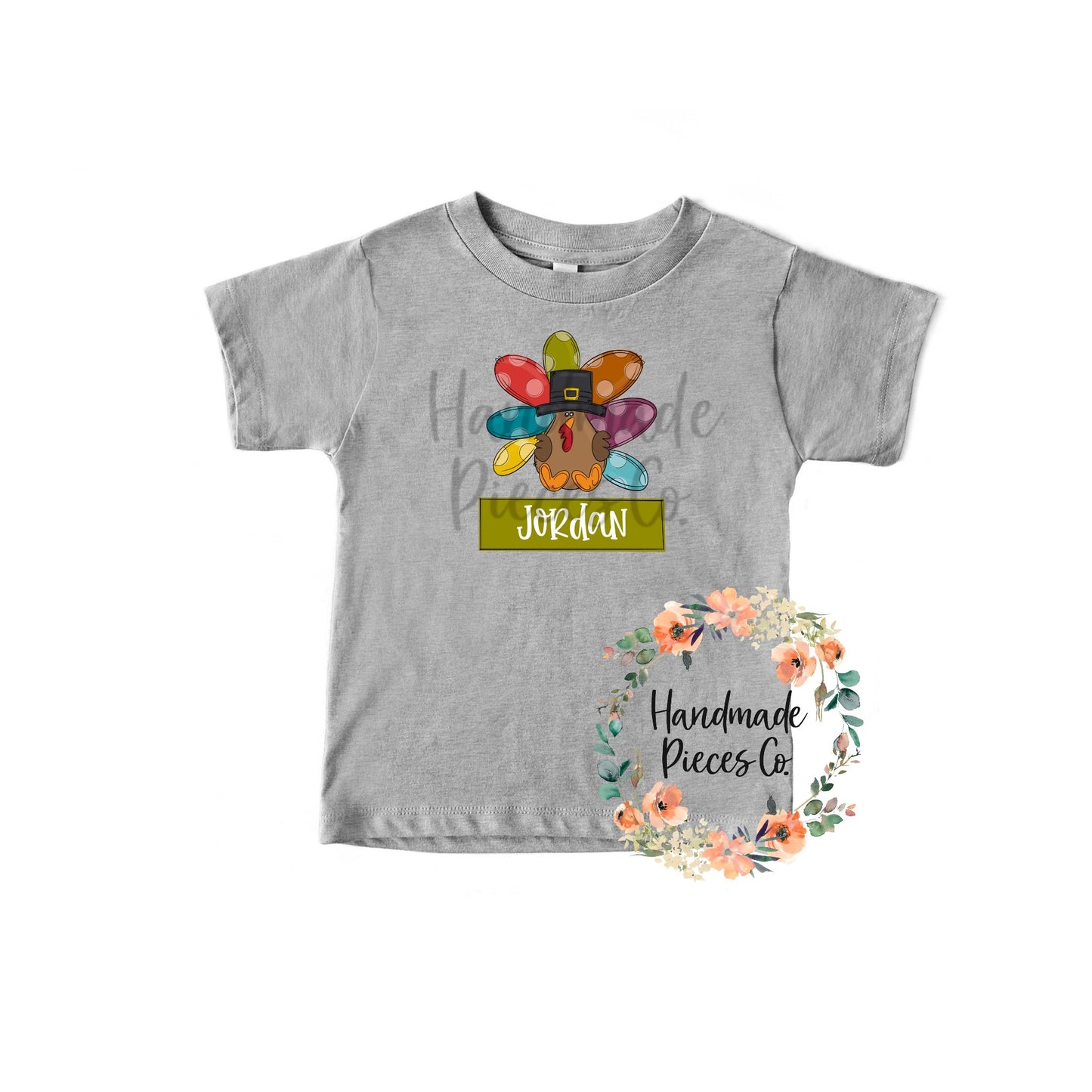 Turkey with Name - Sublimation or HTV Transfer