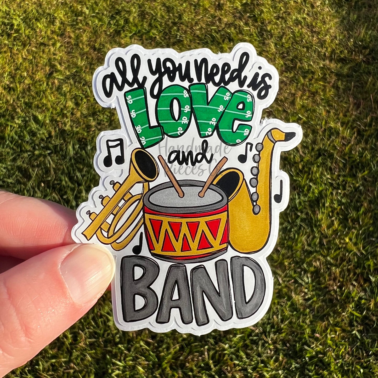 All You Need is Love and Band - Vinyl Sticker