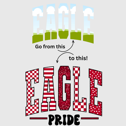 School Mascot Design Bundle - Varsity Arched Letters, Canva Template (37 Mascots) - Digital Download