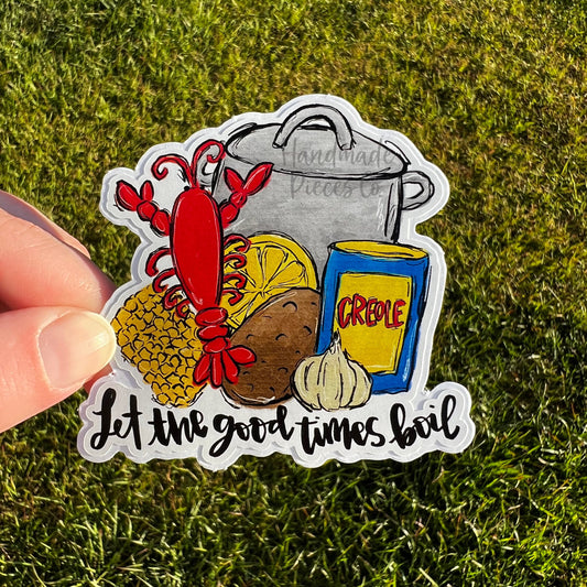 Let the Good Times Boil, Crawfish - Vinyl Sticker