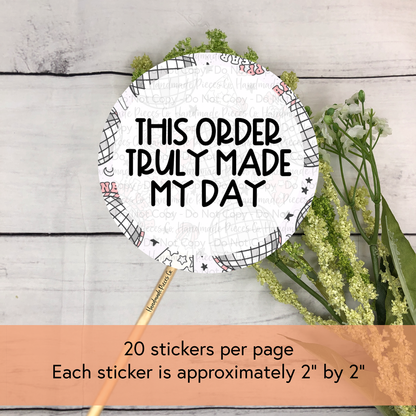 This Order Truly Made My Day - Packaging Sticker, New Years Theme 2022