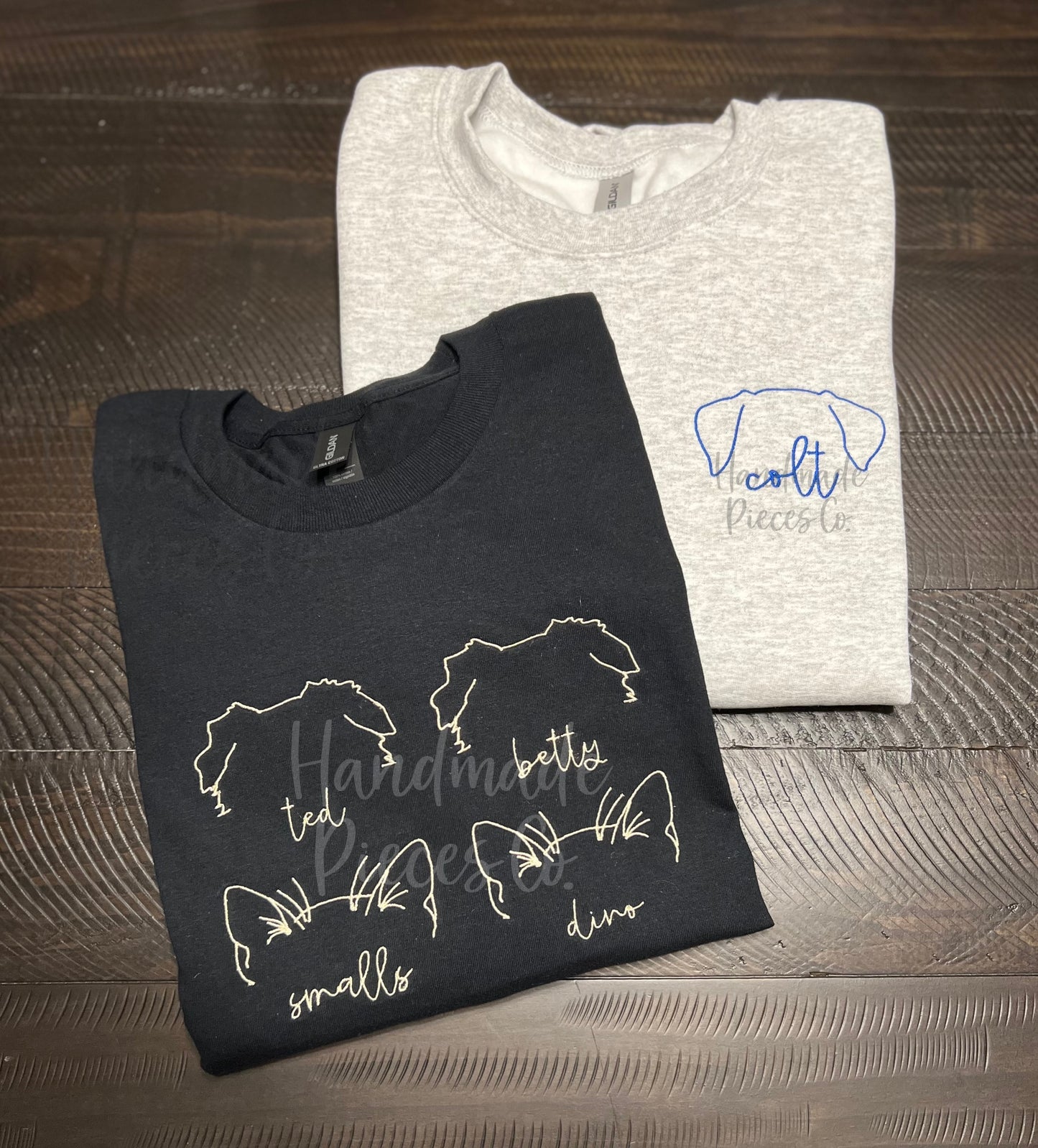 Cat/Dog Ear Outline Embroidered Garment - Adult