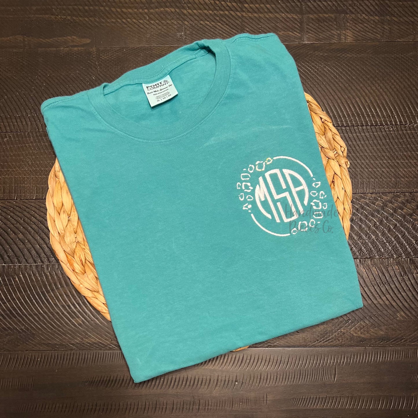 Leopard frame with Monogram Embroidered Garment - Adult