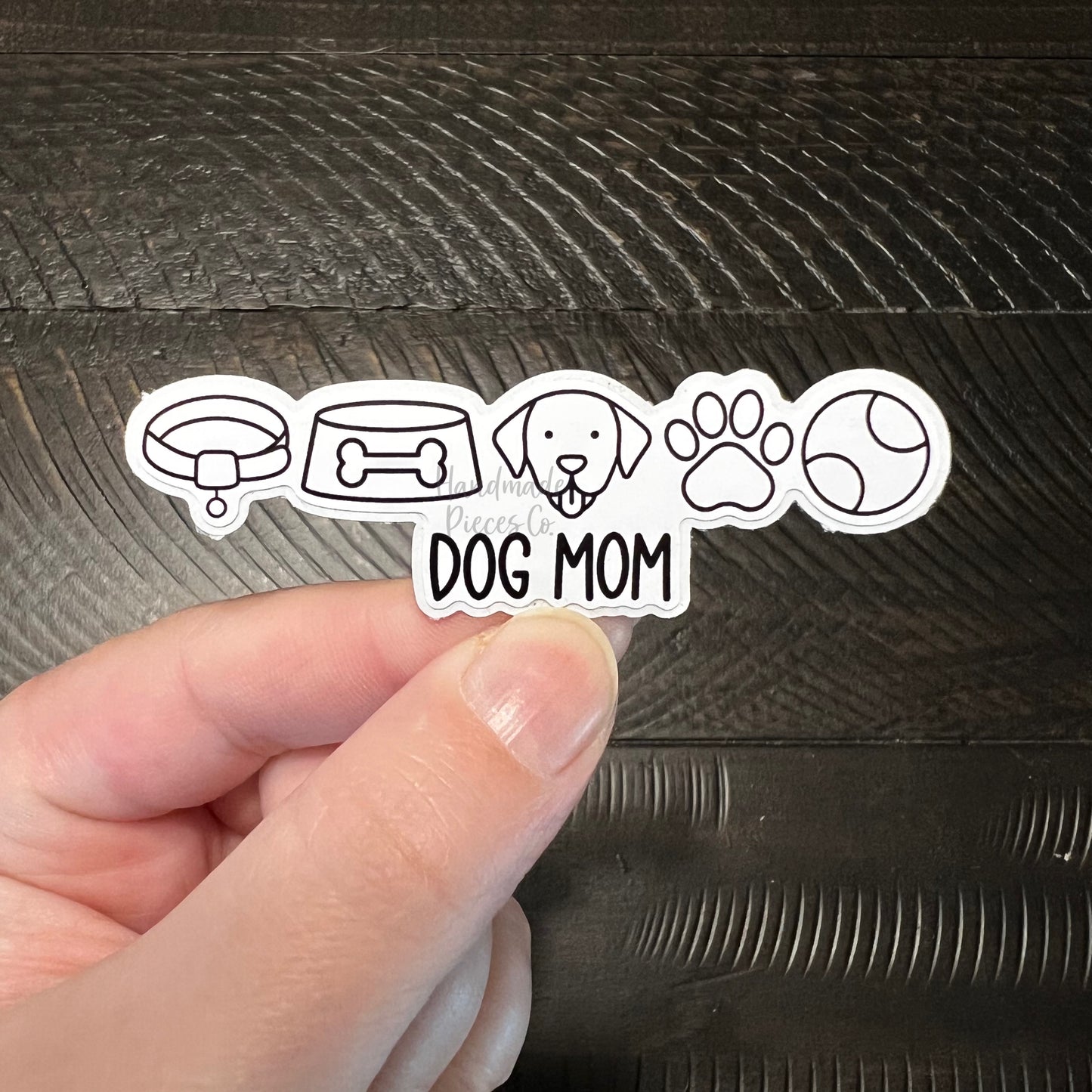 Dog Mom Doodle Icons - Vinyl Sticker