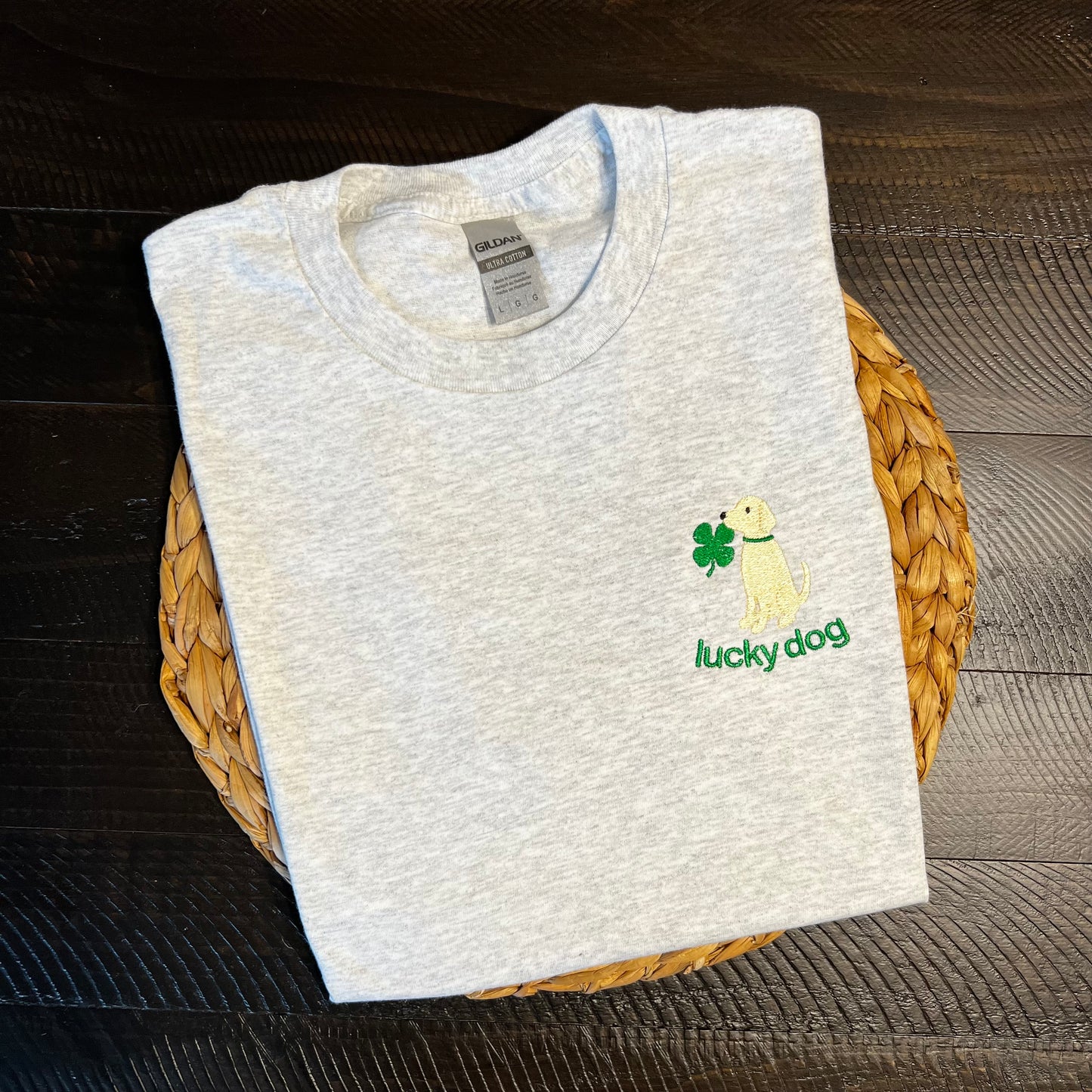 Lucky Dog Embroidered Garment - Youth/Adult