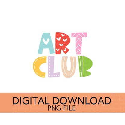 Colorful Teachers, Grades, and School Clubs PNGs - Digital Download