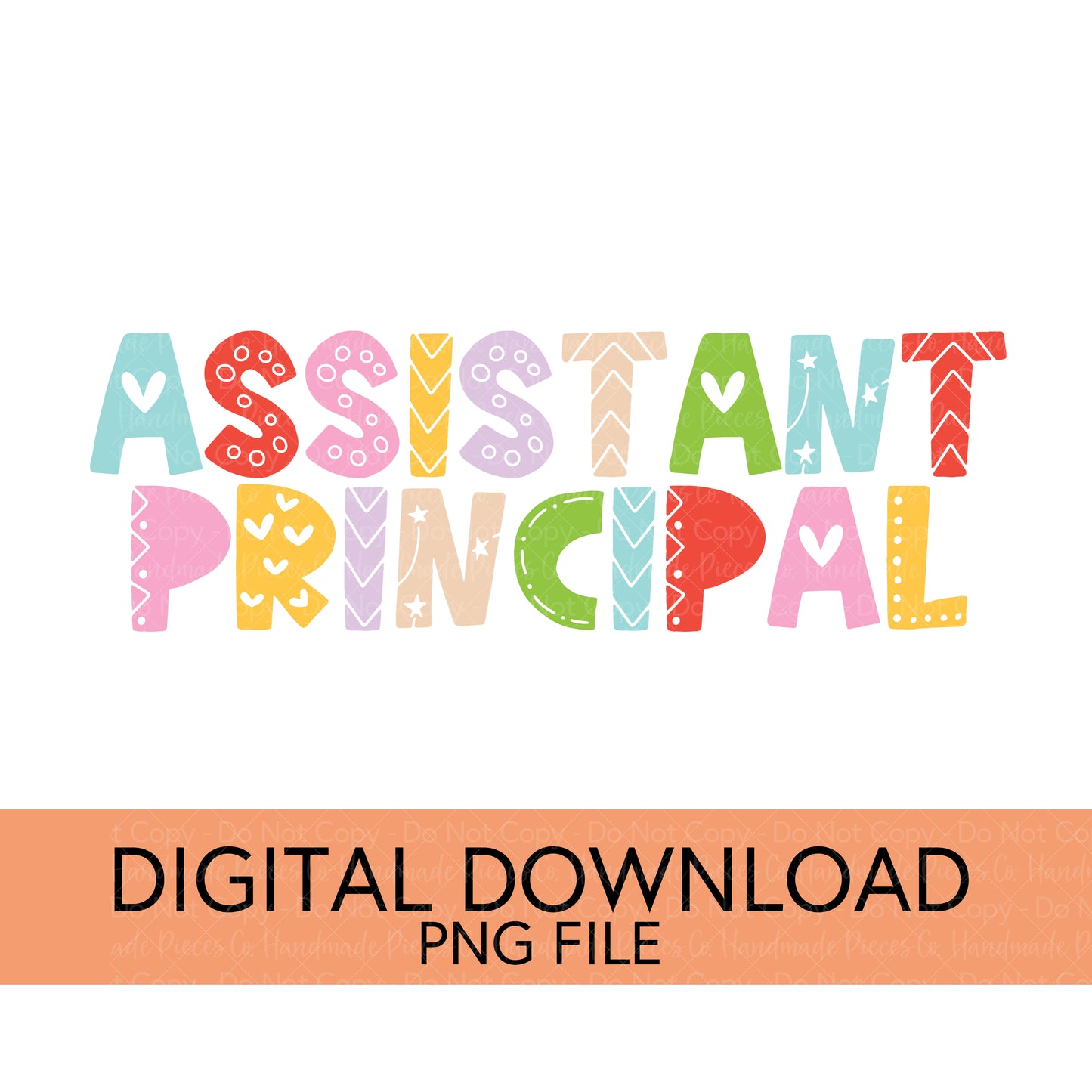 Colorful Teachers, Grades, and School Clubs PNGs - Digital Download