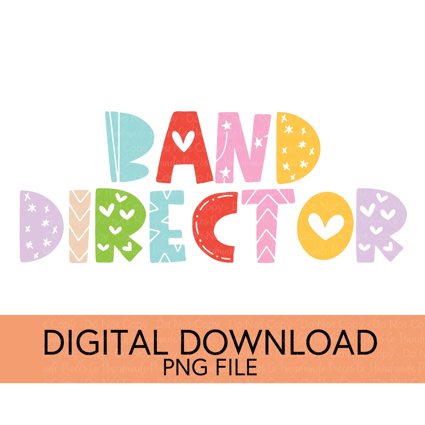 Colorful Teachers, Grades, and School Clubs PNGs - Digital Download