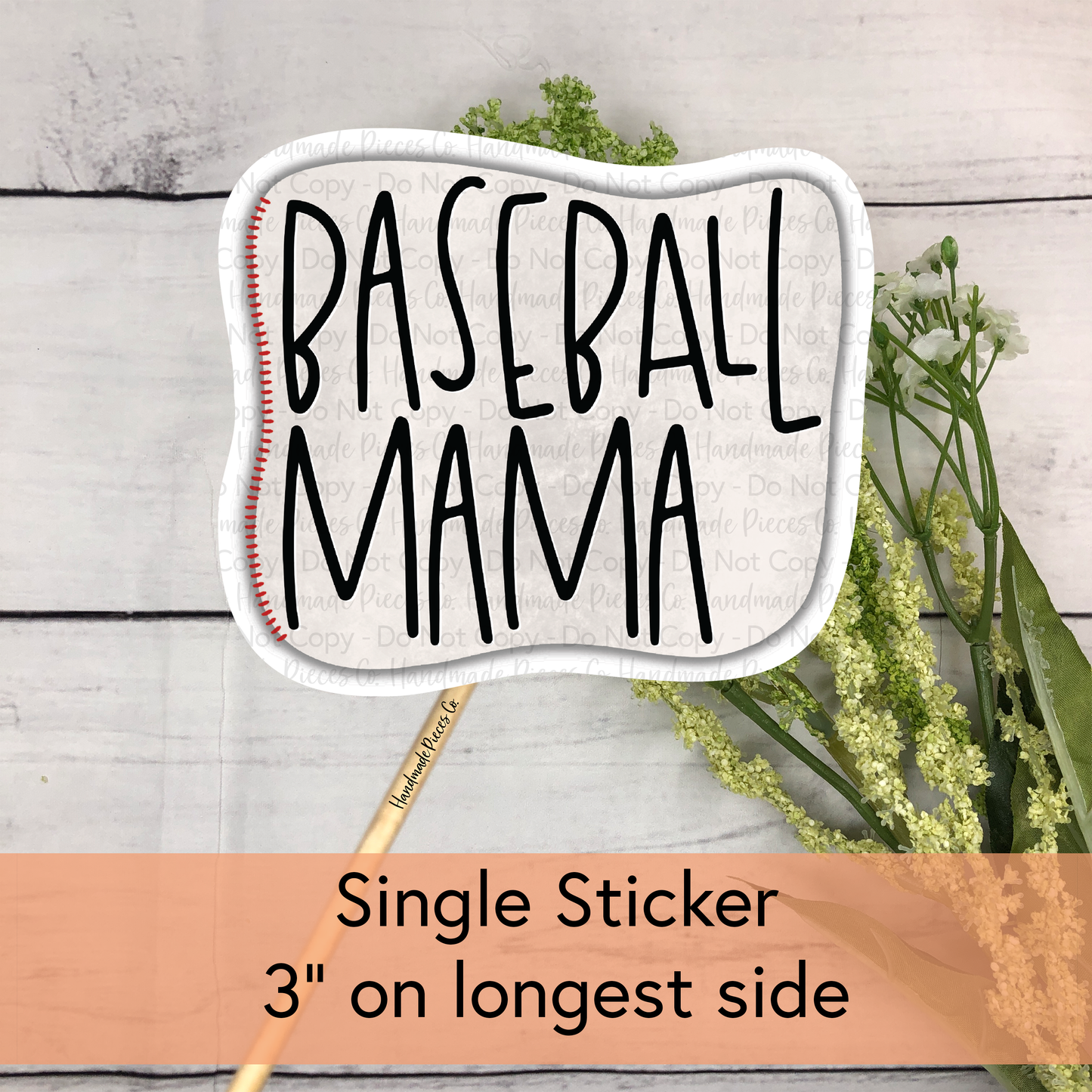 Baseball Mama - Vinyl Sticker