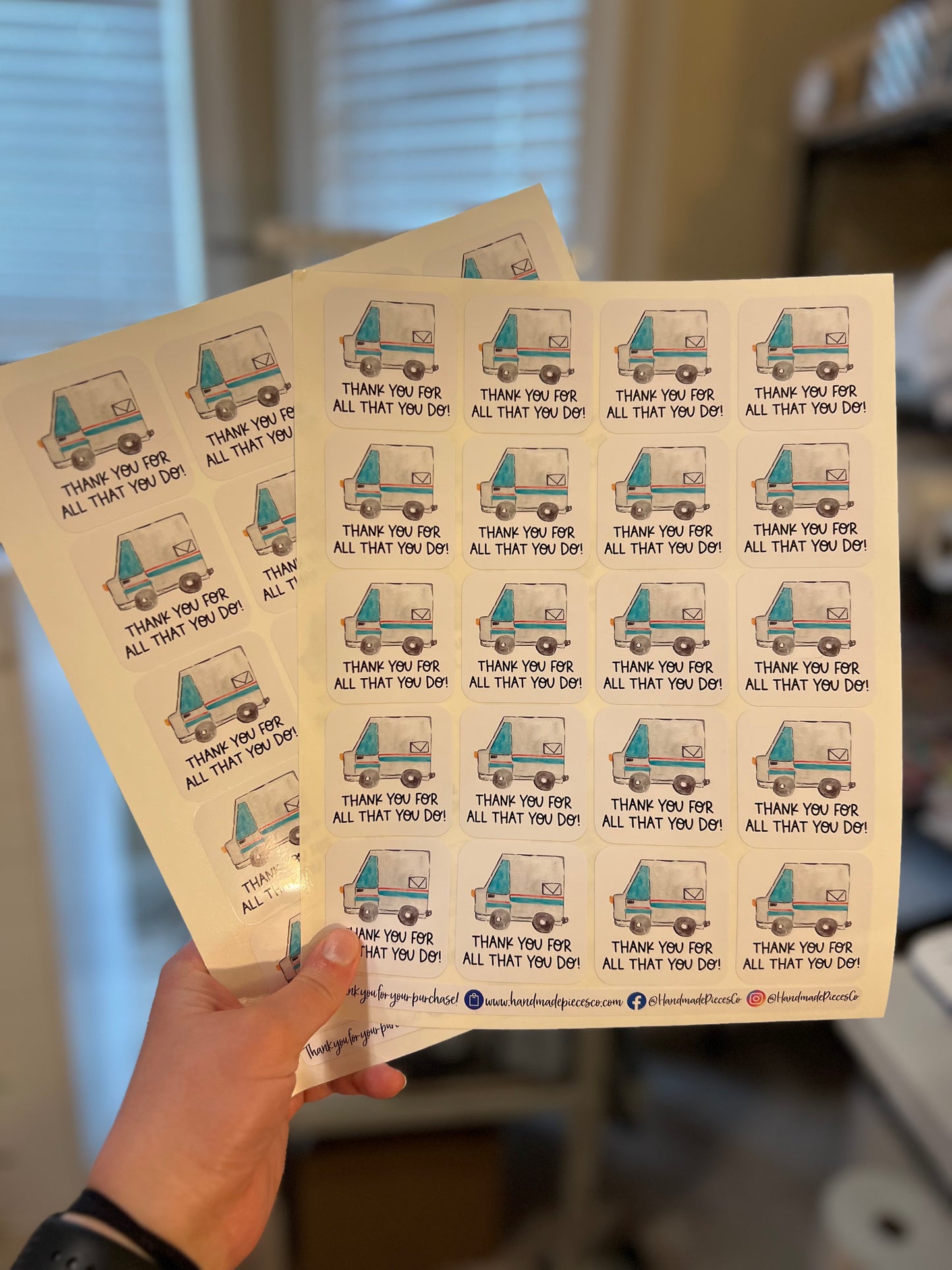 USPS Thank You Packaging Sticker