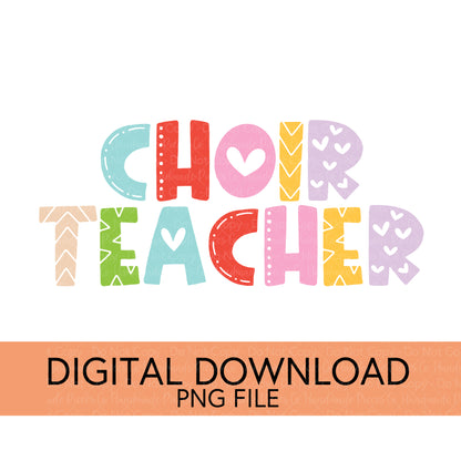 Colorful Teachers, Grades, and School Clubs PNGs - Digital Download