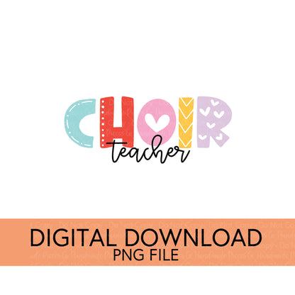 Colorful Teachers, Grades, and School Clubs PNGs - Digital Download