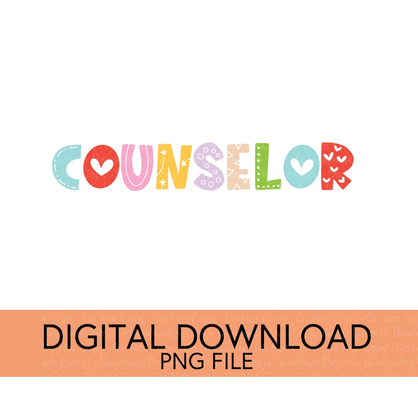 Colorful Teachers, Grades, and School Clubs PNGs - Digital Download