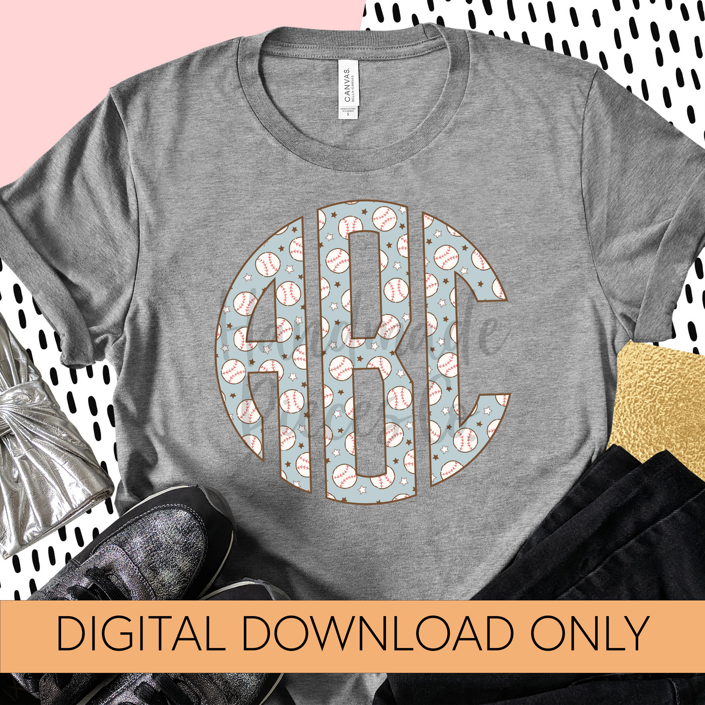 Baseball Monogram - Multiple Styles - Digital Download