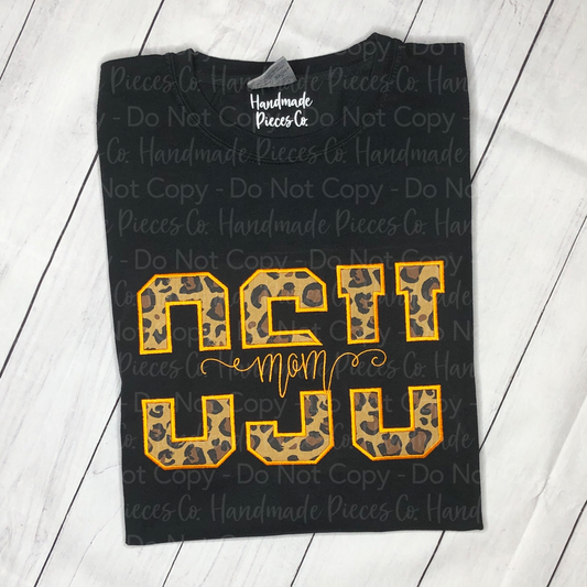 Create Your Own Embroidered Appliqué, Split with Text Garment (Satin Stitch - Adult