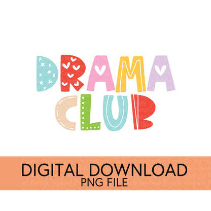 Colorful Teachers, Grades, and School Clubs PNGs - Digital Download