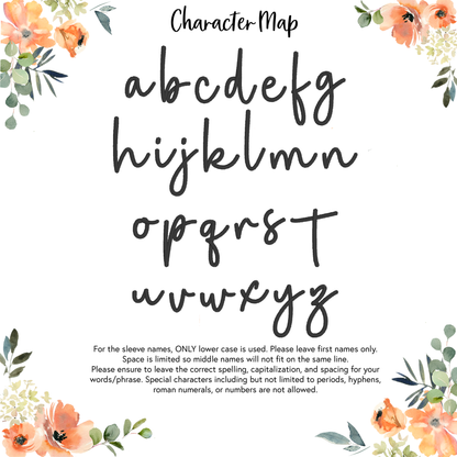 Custom Name Appliqué with Sleeve Embroidery Garment - Adult