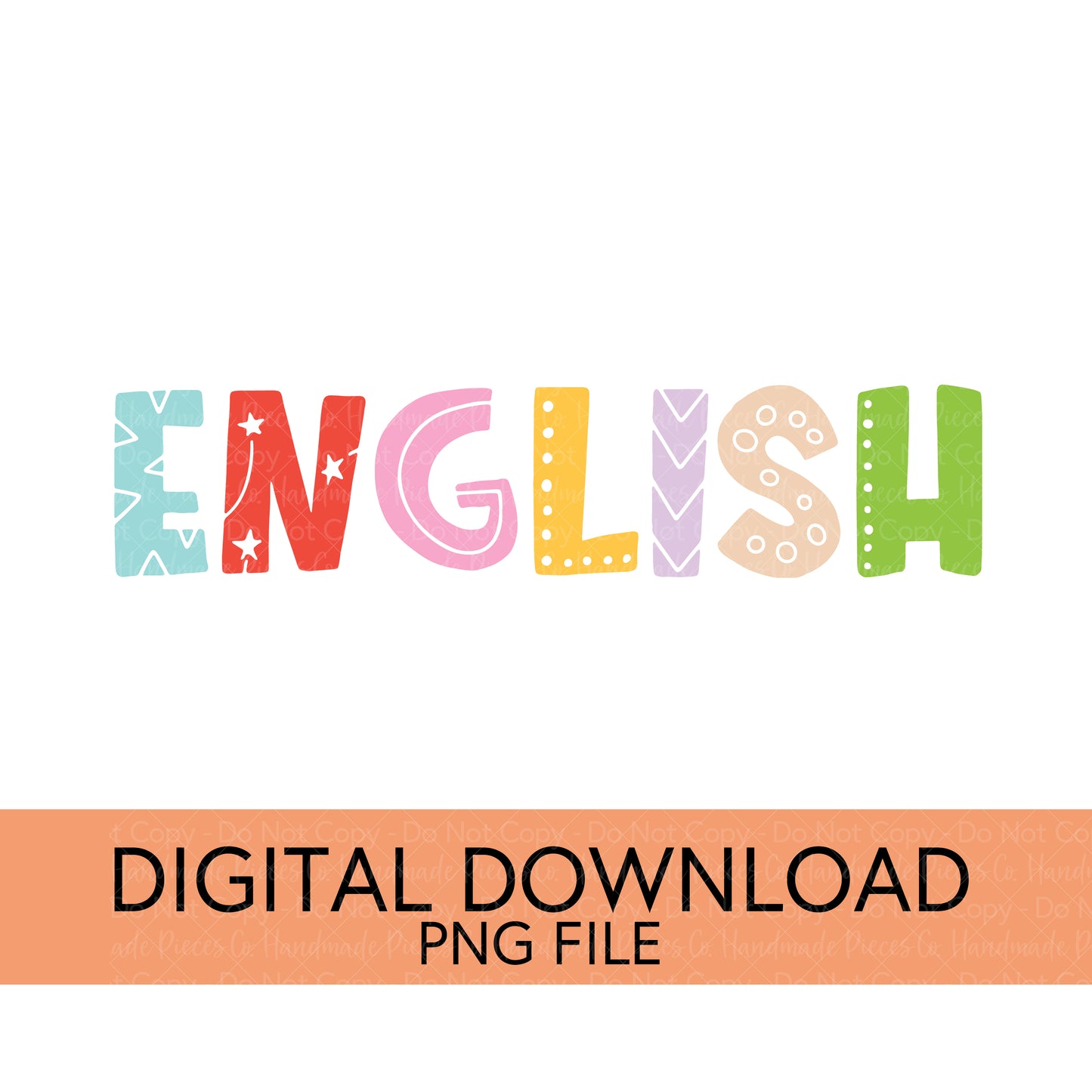 Colorful Teachers, Grades, and School Clubs PNGs - Digital Download