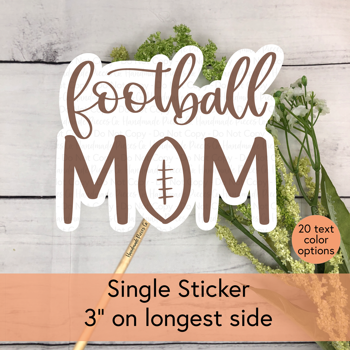 Football Mom - Vinyl Sticker