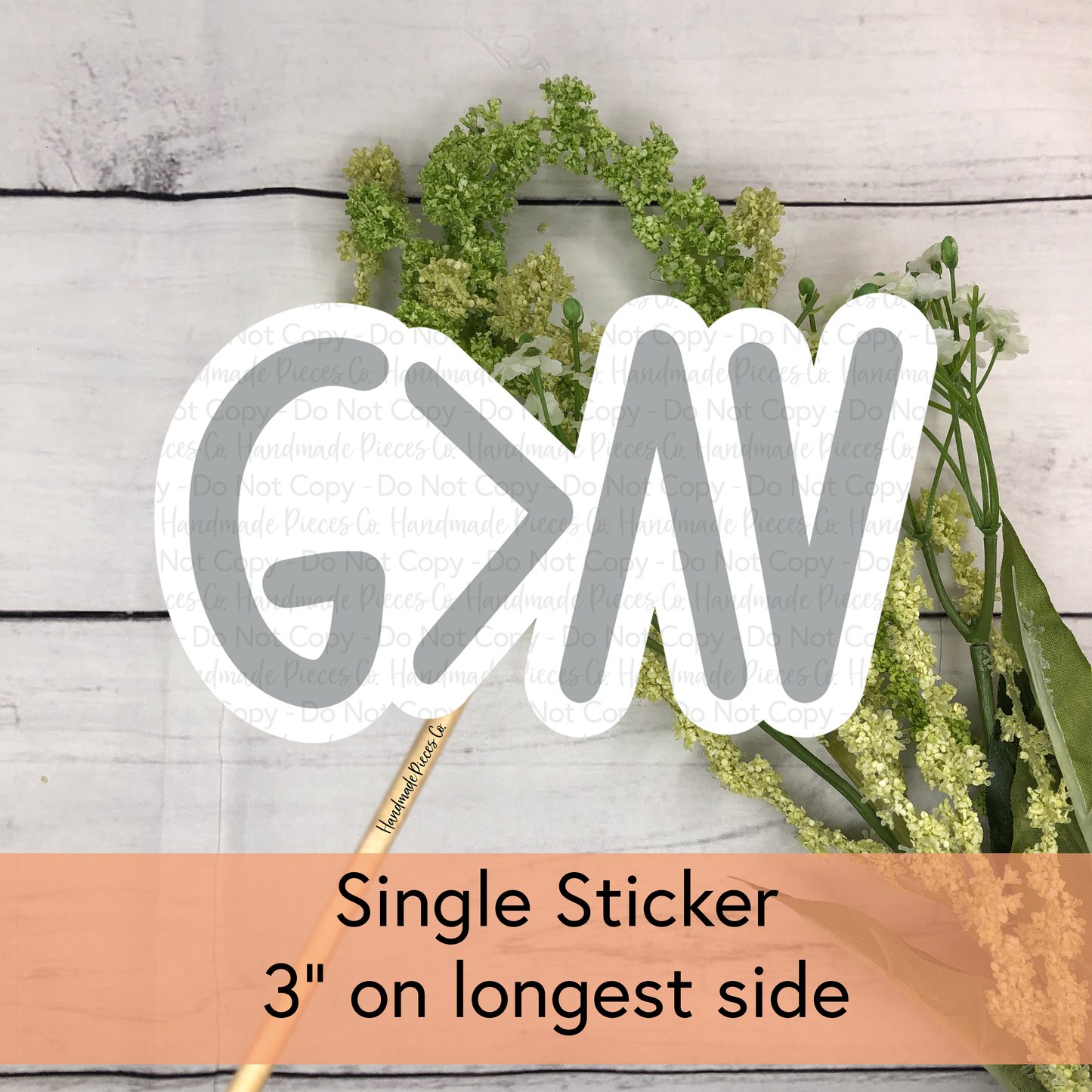 God is Greater Than the Highs and Lows - Vinyl Sticker