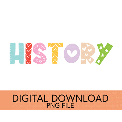 Colorful Teachers, Grades, and School Clubs PNGs - Digital Download