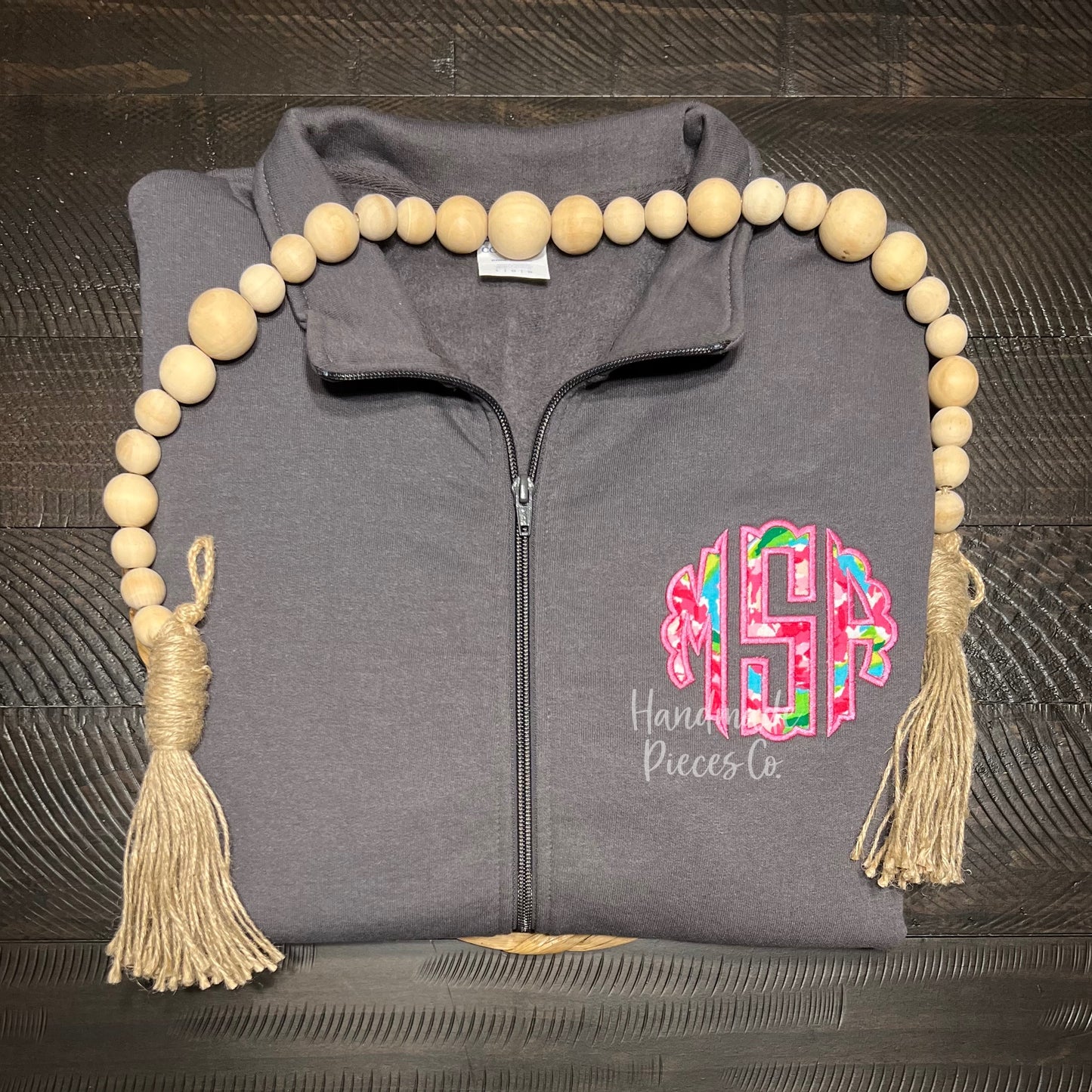 Monogram Embroidered Applique Garment, Pocket - Youth/Adult