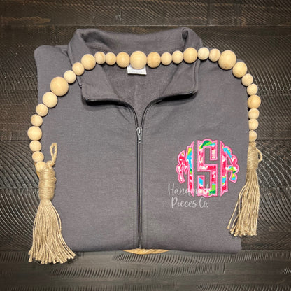 Monogram Embroidered Applique Garment, Pocket - Youth/Adult