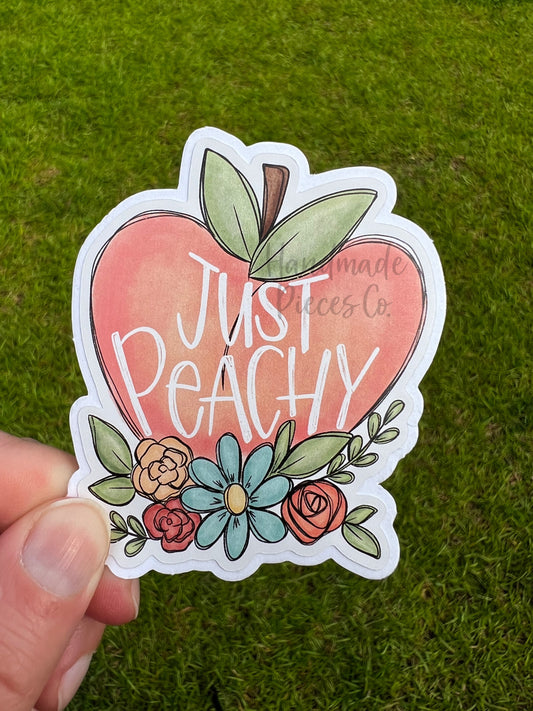 Just Peachy - Vinyl Sticker
