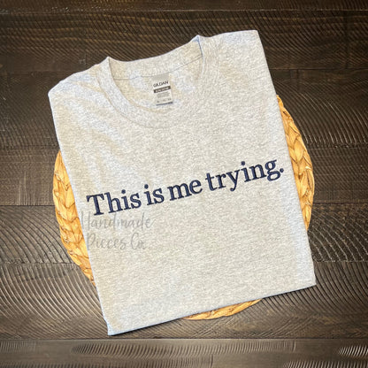 This is me trying Embroidered Garment - Adult