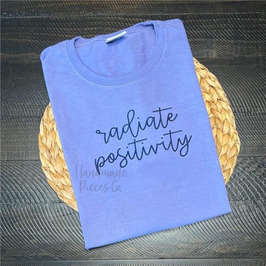 Radiate Positivity Embroidered Garment - Youth/Adult